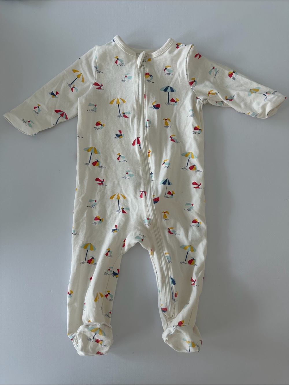 FOCUS Kids Baby Beach Theme Zippy Pajamas Cotton 9 Months One Piece